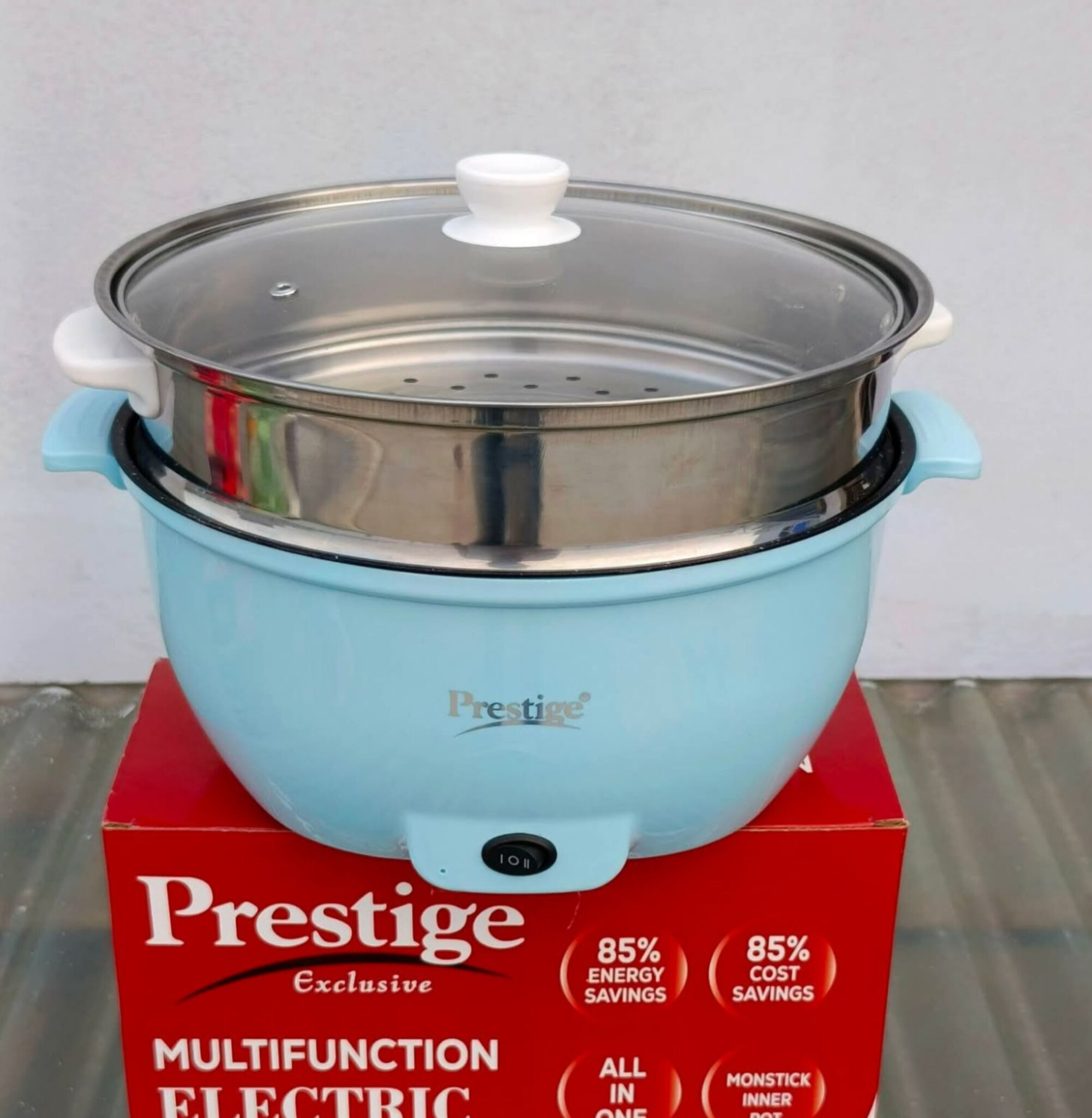 🥘 Pristige 2-in-1 Electric Cooking Pot | Steamer & Multi Cooker